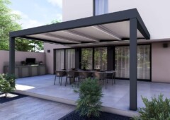 Pergola toiture plate Concept Alu