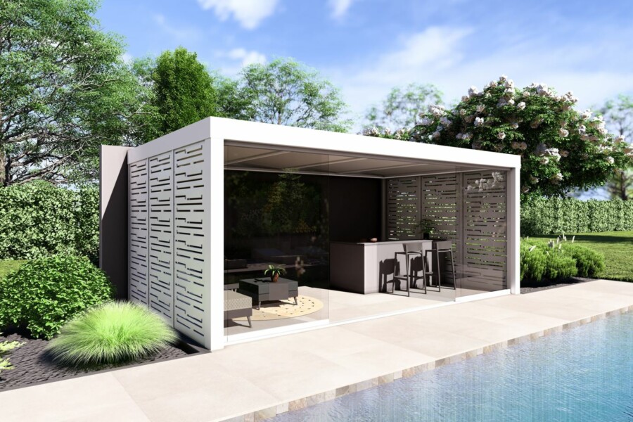 Pool House LA Pergola Concept Alu