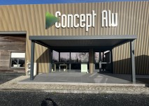 Devanture du showroom Concept Alu à Coutances