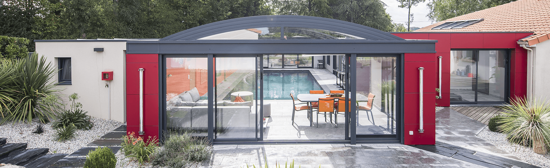 Abri piscine haut, abri piscine aluminium : Abri Up