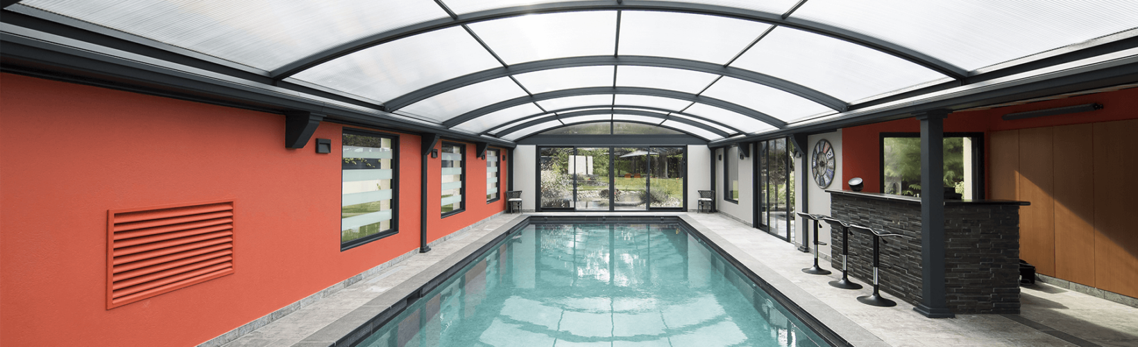 Abri piscine haut, abri piscine aluminium : Abri Up